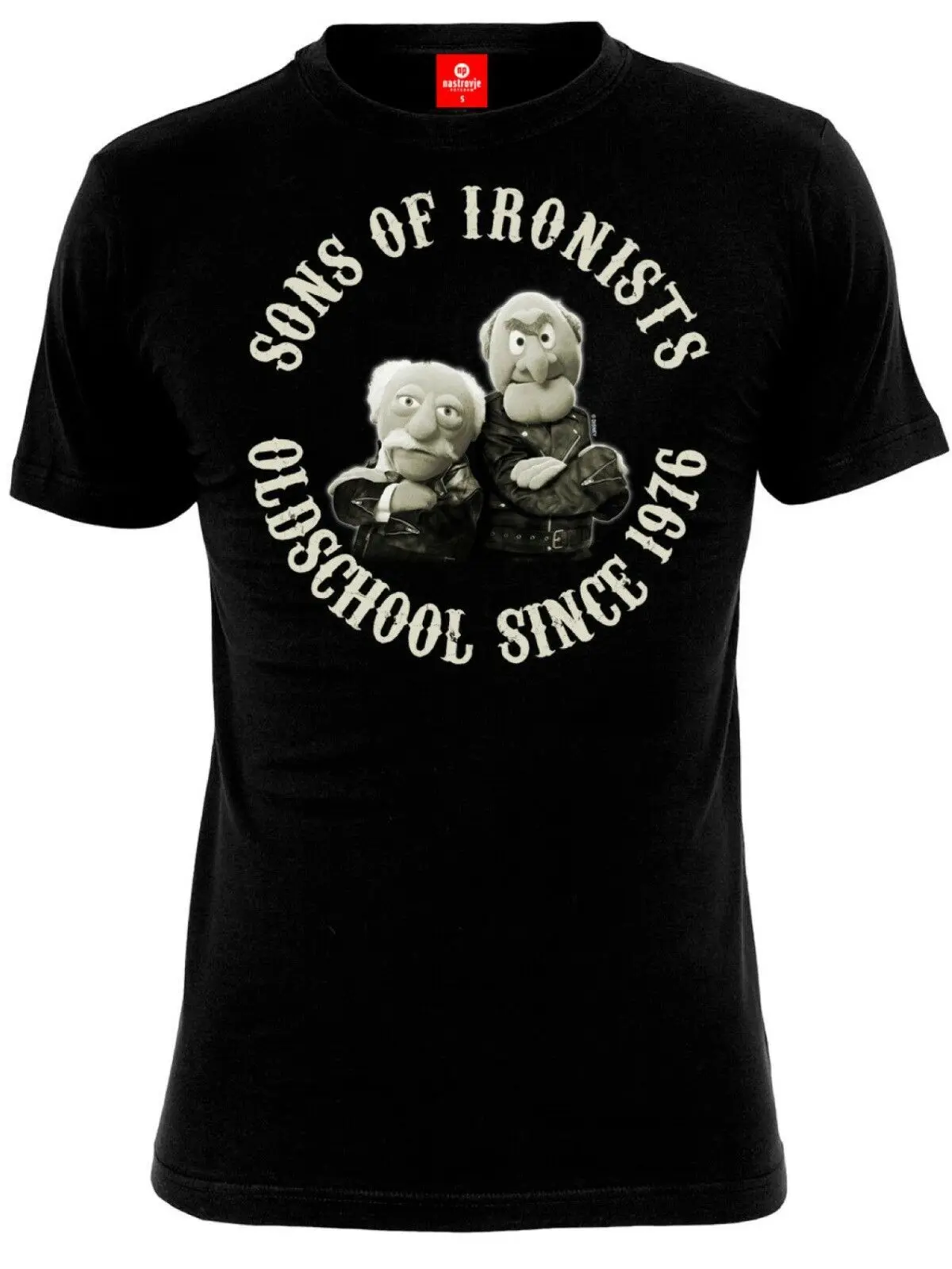 The Muppets Waldorf & Statler Sons of Ironists Shirt Black T-Shirt Men ...