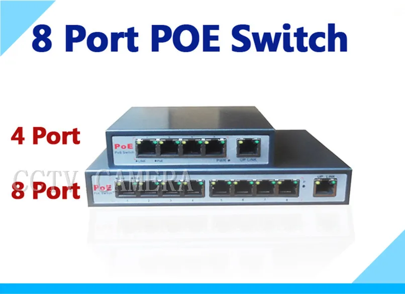 

With 8-port PoE switch 8+1 Port desktop Fast Ethernet Switch Brand network cameras powered POE31008P