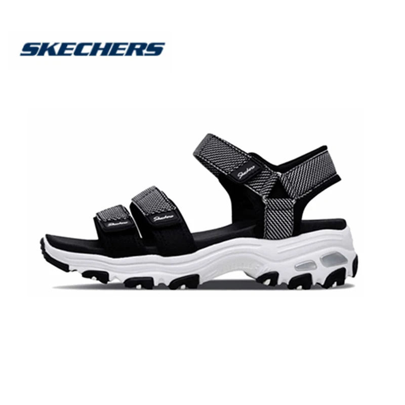 Skechers/женские сандалии гладиаторы на платформе модная удобная повседневная обувь