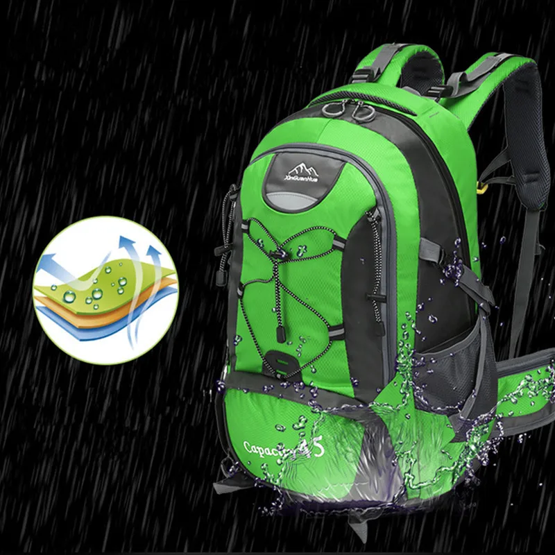 45L Outdoor Sports Trekking Backpacks Climbing Hiking Travel Waterproof Backpacks Men Women Backpacks
