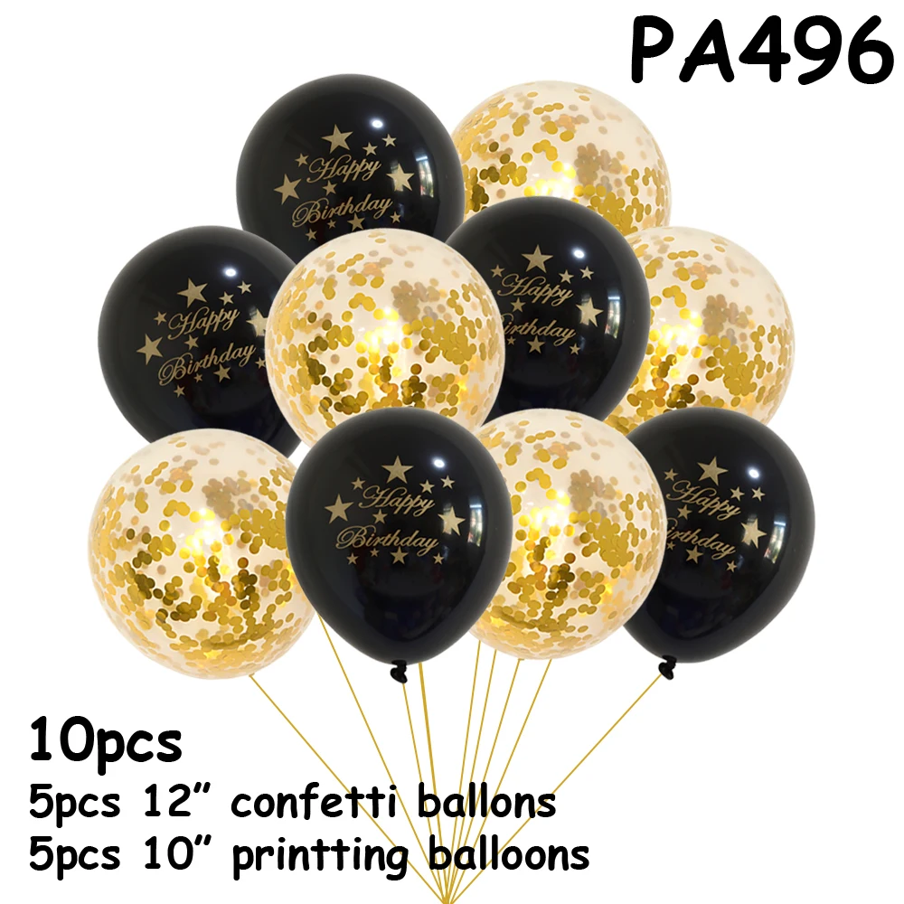 balloons happy birthday letters Confetti Balloons Party Decorations Kids balloons with inscriptions inflatable Birthday Ball - Цвет: PA496