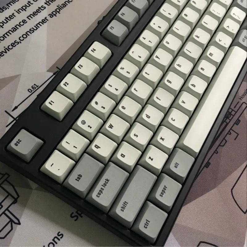 

XDA keycap Retro color Sublimation; pbt 104key Mechanical keyboard dedicated key cap