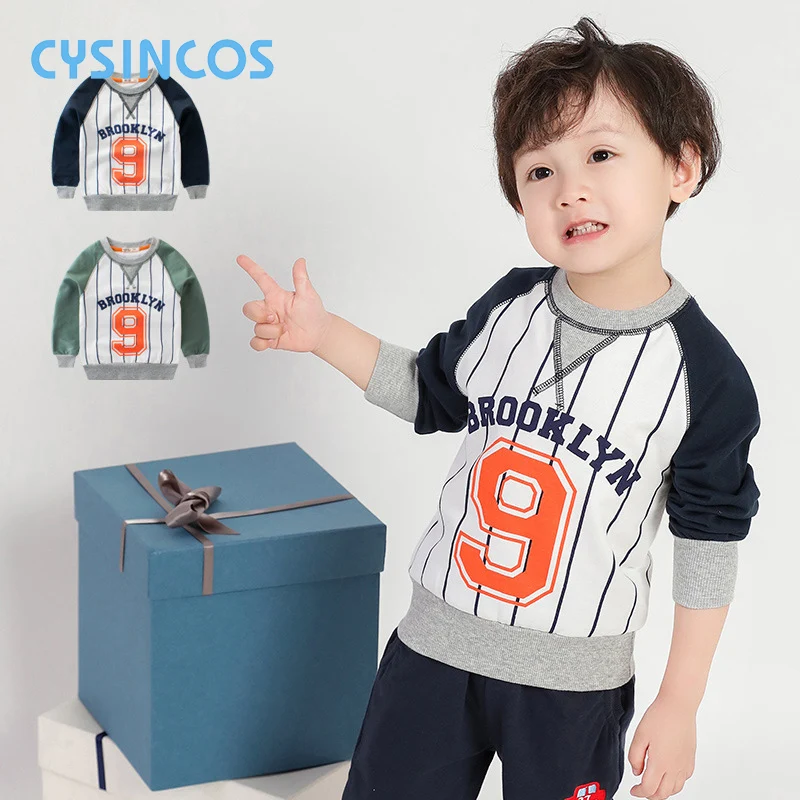 

Spring Autumn Kids T Shirt Boys Sweatshirt Baby Cartoon Pattern Long Sleeve T-shirt Children Spring Tops Tees Boy Outfit Clothes