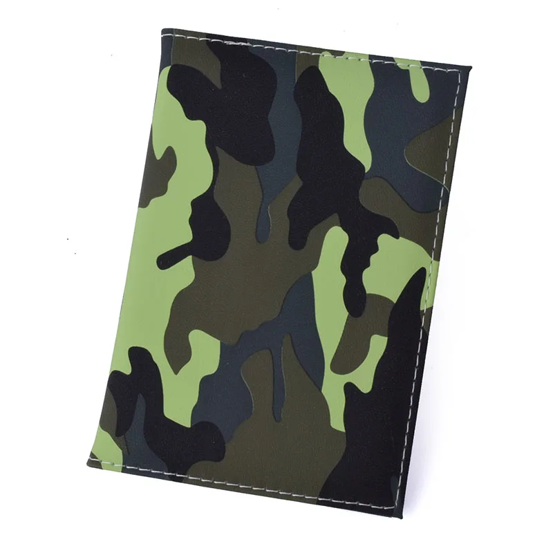 

PU Camouflage Passport Holder Protector Covers Passports Organizer Travel Holder Card Credit Case Russian Netherland France USA