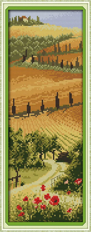 

Italian manor stream Counted Cross Stitch 11CT Printed 14CT Set DIY Chinese Cotton Cross-stitch Kit Embroidery Needlework