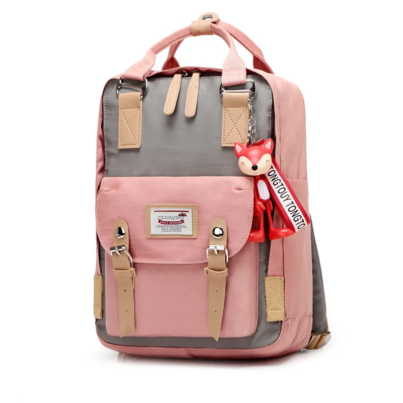 

Teenager School Backpacks for Girls boys Adolescence Student Backpack Female for noteboot usb interface White back pack 2019 NEW