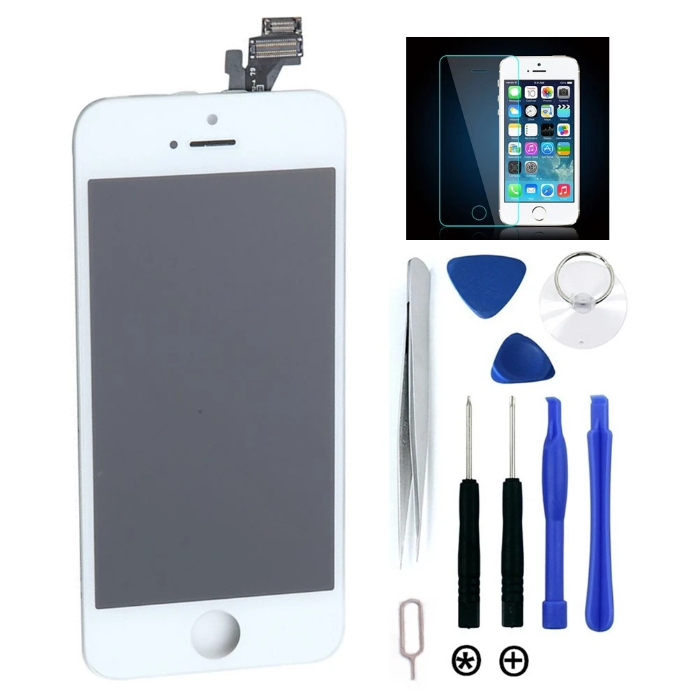 Reemplazo Para El Iphone 5 Modelo A1428 A1429 Blanco Pantalla Lcd De Pantalla Tactil Digitalizador Asamblea Reparacion Open Las Herramientas Protector De Vidrio Lcd Menu Display Lcd Video Displaylcd Display Sale Aliexpress