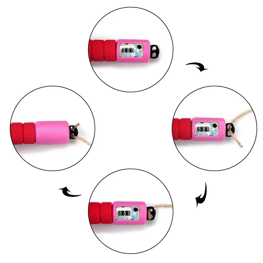 2.4mtr Digital Skipping Jump Rope with Counter Timer Sponge Handle for Fitness Best Gifts for kids Childrens  (2)