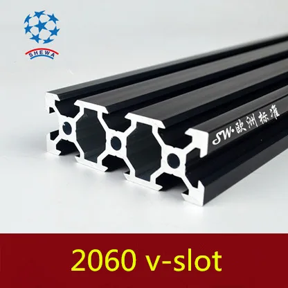 

126pcs 2060 vslot Aluminum profile 350mm Black color 63pcs 3030 vslot Aluminum profile 63pcs Hiwin rails MGN12H length 550mm