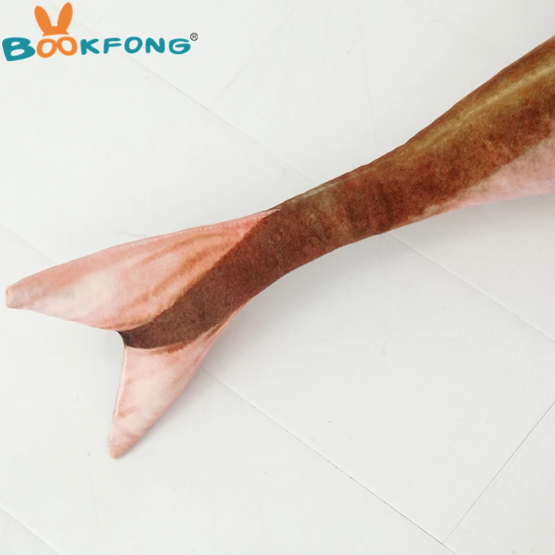 BOOKFONG Pc 50cm Creative Cute Simulation Saury Shaped Plush Fish Pillow Soft Plush Toys Children Lovely Saury Kawaii Kids Gifts
