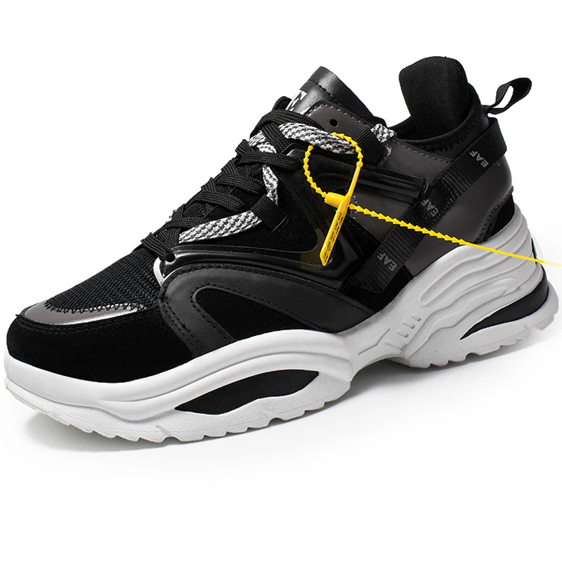 Brand Thick Sole Fashion Sneakers Superstar Men Casual Shoes Black Footwear Male Walking Shoes Outdoor Boys Mens Shoes Zapatos