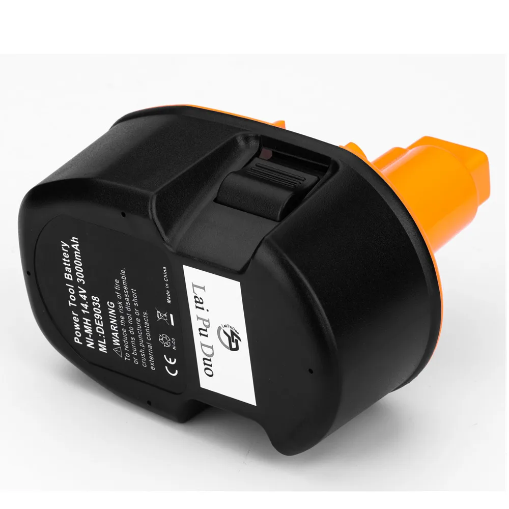 Najtaniej 14.4 V 3000 mAh Ni MH elektronarzędzia Replacemet bateria do obsługi Dewalt DC9091 DC9094 DE9031 DE9038 DE9091 DE9092 DE9094 DE9502