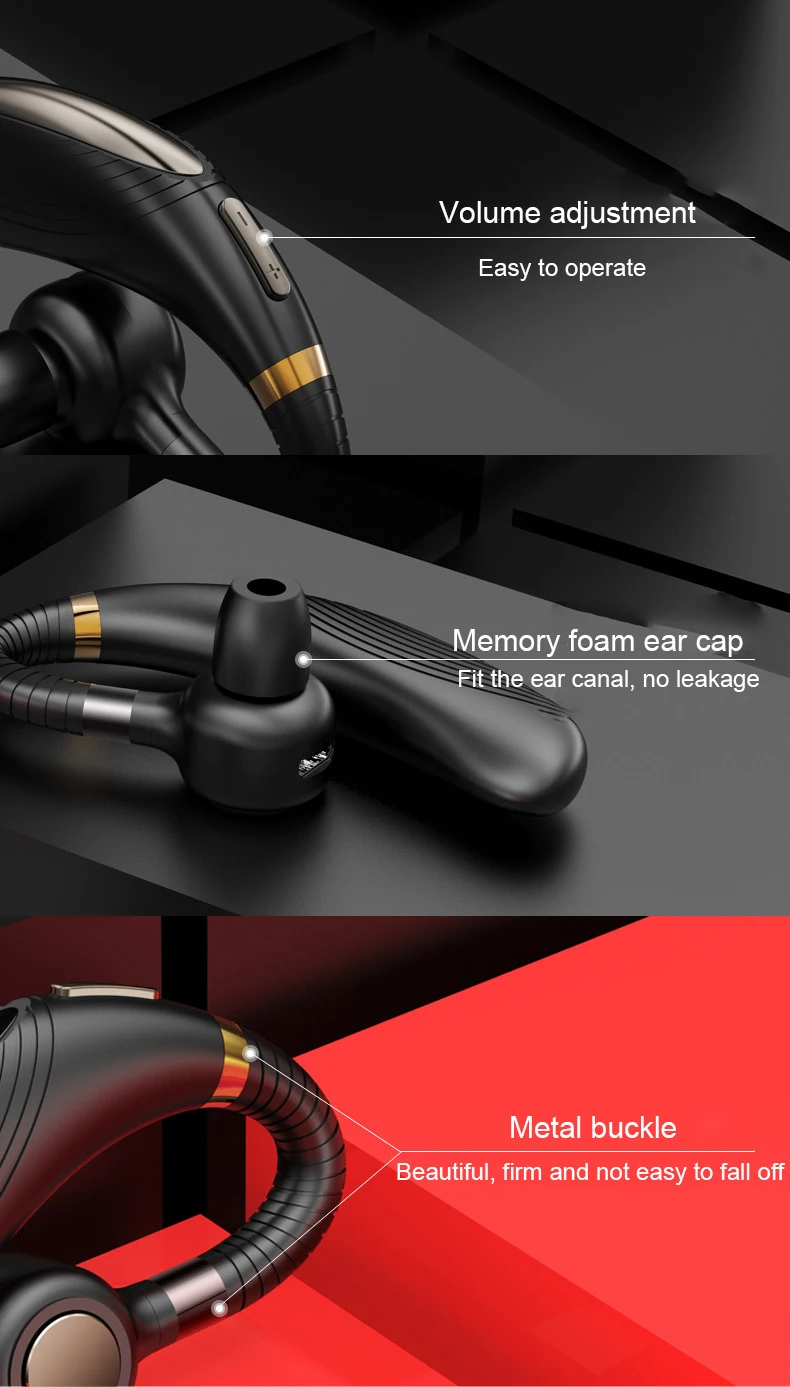 TEBAURRY K06 Bluetooth наушники беспроводные наушники 300 мАч длинная резервная гарнитура с микрофоном HD музыкальные наушники Bluetooth