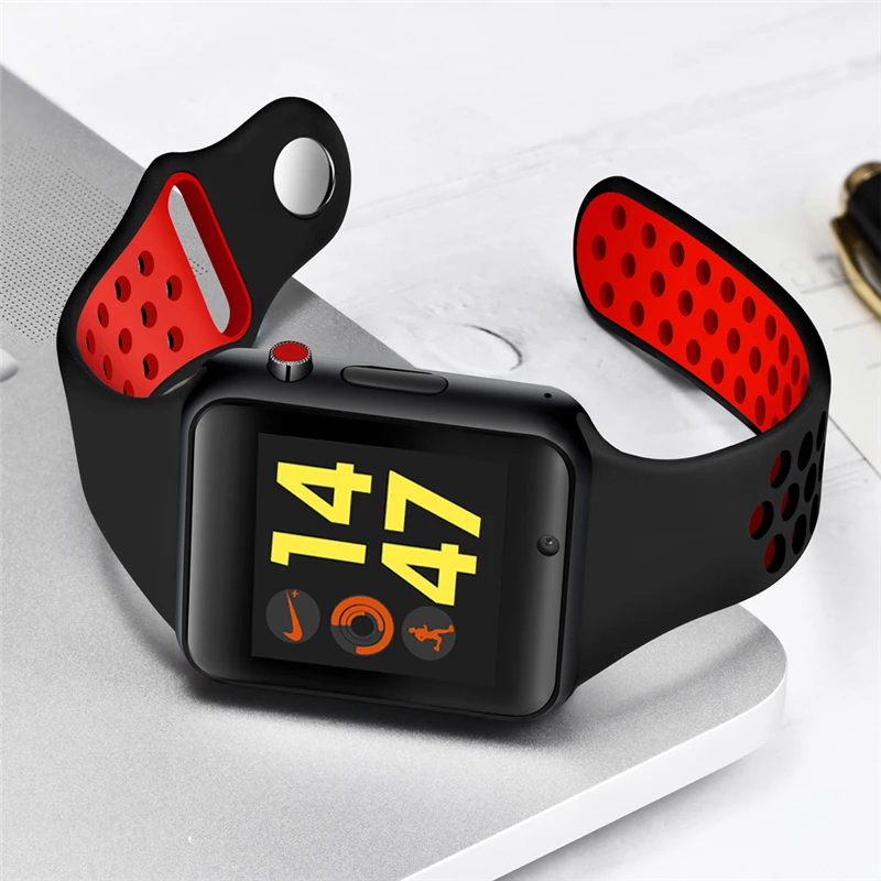 2018 bluetooth smart watch smart bracelet with camera support sim tf watch