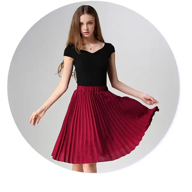 US $9.17 40% OFF|ANASUNMOON kobiety szyfonowa, plisowana spódnica w stylu Vintage wysokiej talii spódnice Tutu kobiet Saia Midi Rokken 2016 lato styl US $9.17 40% OFF|ANASUNMOON kobiety szyfonowa, plisowana spódnica w stylu Vintage wysokiej talii spódnice Tutu kobiet Saia Midi Rokken 2016 lato styl
