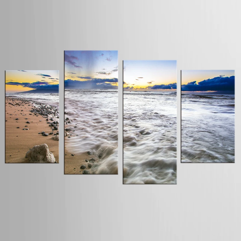 Latest Wall Decor 4 Panel Modern Wall Art Home Decoration Frame