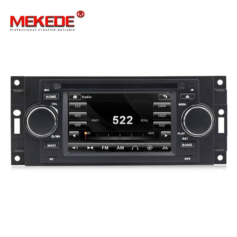 Top MEKEDE Car DVD GPS Navigation Player For Chrysler 300C PT Cruiser Dodge Ram Jeep Grand Cherokee With Radio BT 1080P USB free Map 2