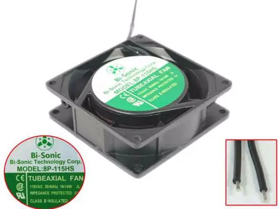 

Вентилятор охлаждения сервера Bi-Sonic 8P-115HS, 115 В переменного тока, 60 Гц, 80x80x25 мм