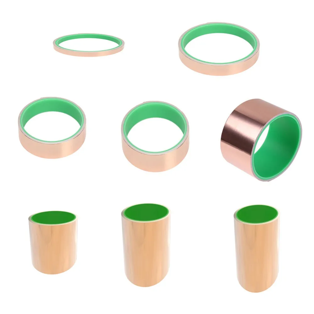 

3 Meters Double-sided Conductive Copper Foil Tape Strip Adhesive EMI Shielding Heat Resist Tape