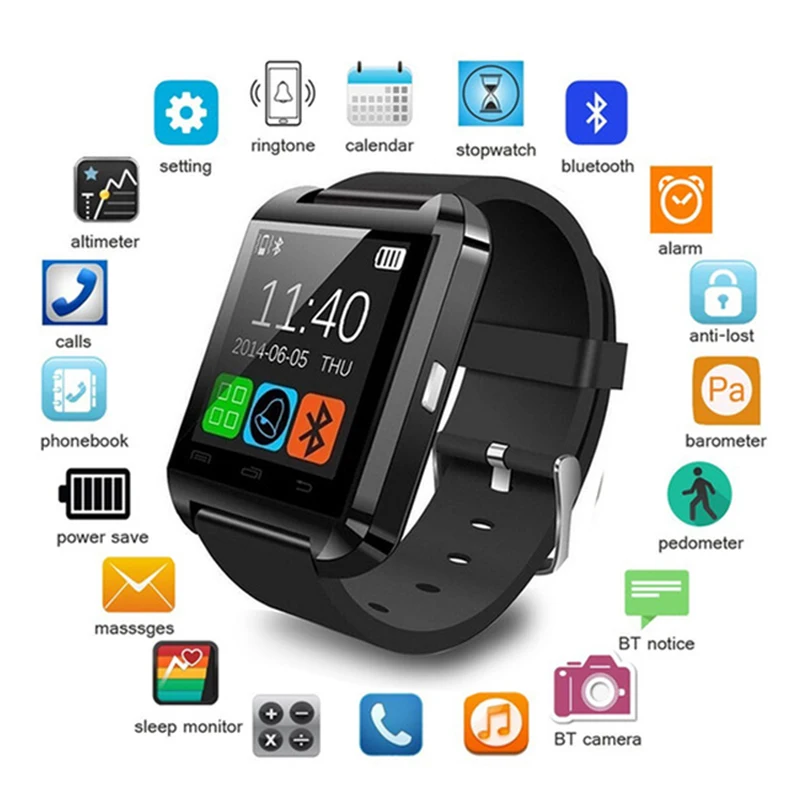 Топ новые умные часы Bluetooth Смарт для IPhone IOS Android смартфон носить носимые