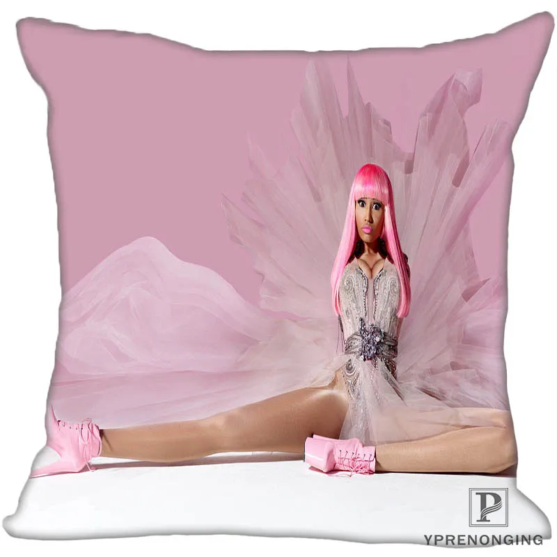 Square Pillowcase Заказная квадратная наволочка Nicki Minaj на заказ Чехол для подушки на молнии(с одной стороны) 180522-02-17 - Цвет: Square Pillowcase