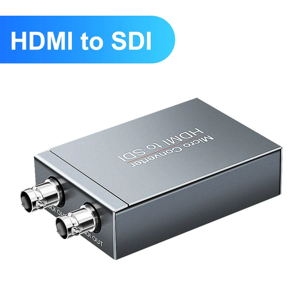 SDI к HDMI/HDMI к SDI с питанием Mini 3g HD SD-SDI видео микропроцессор адаптер с аудио Авто формат обнаружения для камеры - Цвет: HDMI to SDI