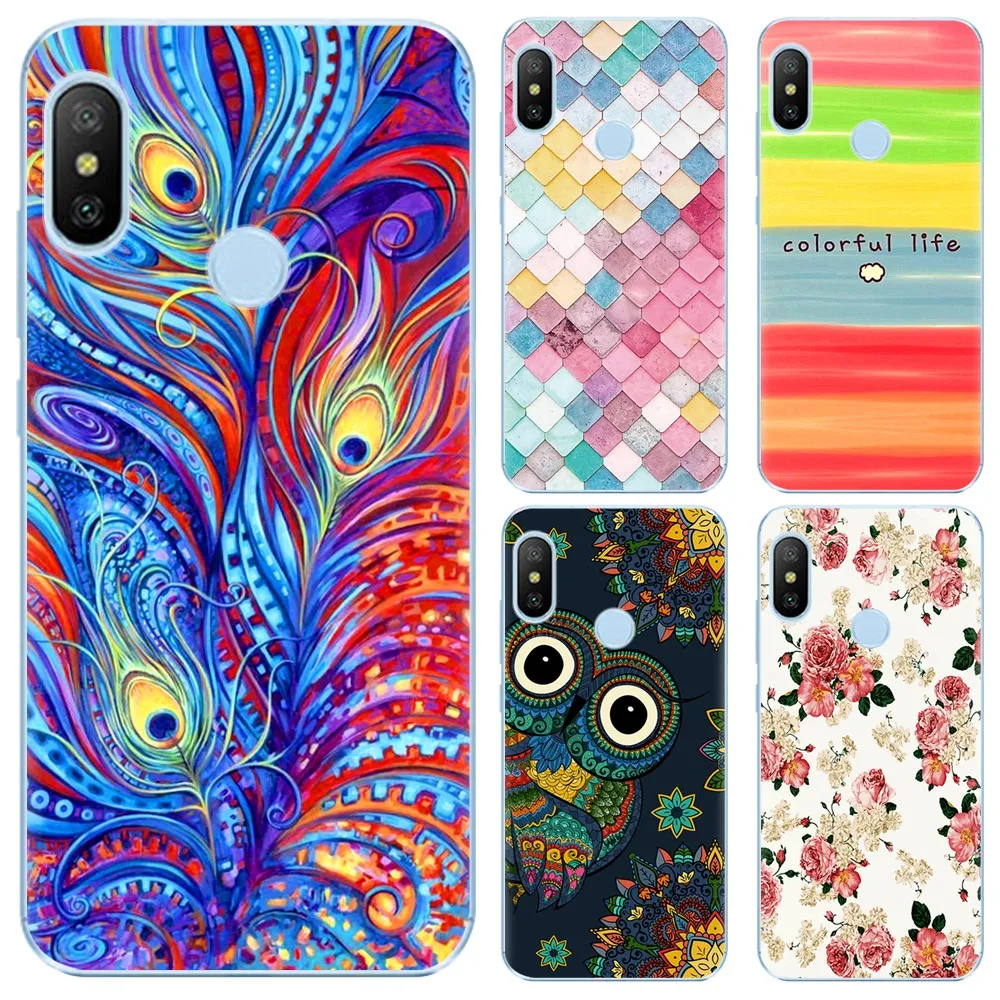 

New Arrival Phone case For Xiaomi Redmi 6 Pro / Xiaomi A2 Lite 5.84-inch Fashion Design Art Painted TPU Silicone Cover Soft Case