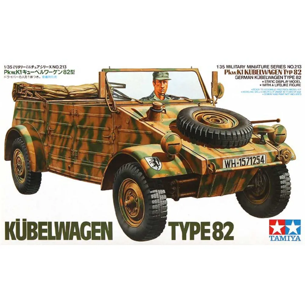 OHS Tamiya по супер скидке 35213 1/35 Пособия по немецкому языку Pkw K1 Kubelwagen Тип 82 Военная сборки БТТ модель здания Наборы г