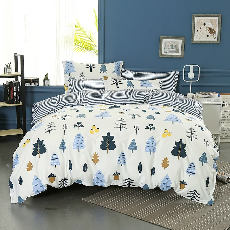 Wongsbedding 100 Cotton Tree Duvet Cover Sets Plant Bedding Set