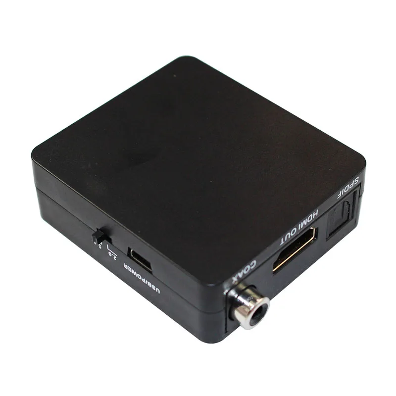 HDMI Splitter HDMI to HDMI Aduio Converter Use USB Cable for Power Supply with Headphone Coaxial SPDIF Output HDMI Splitter HDMI to HDMI Aduio Converter Use USB Cable for Power Supply with Headphone Coaxial SPDIF Output