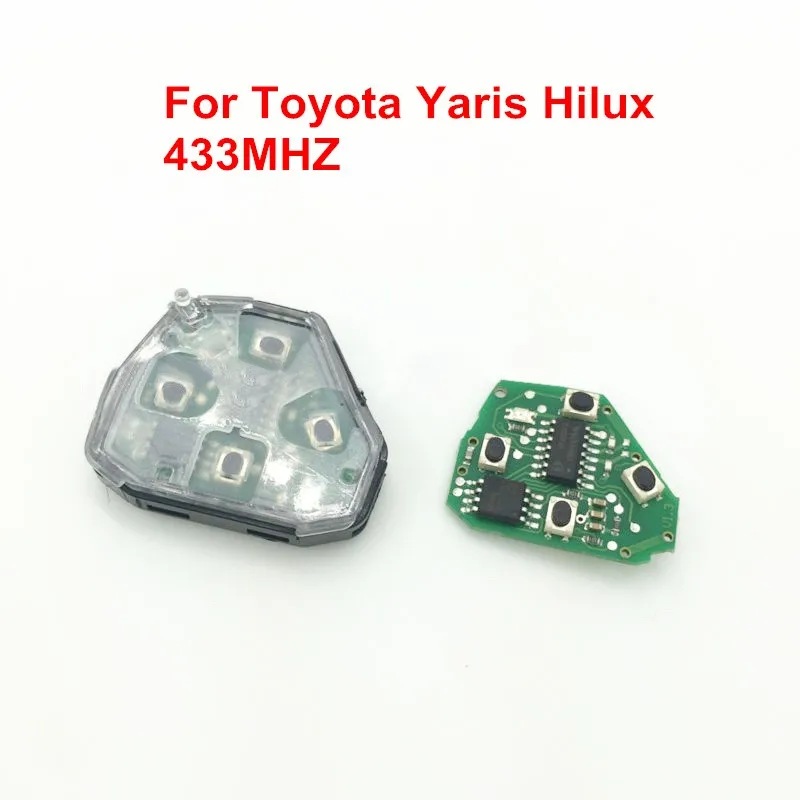 Пульт дистанционного управления для Toyota 2,3, 4 кнопки RAV4 CAMRY YARIS COROLLA 433 МГц