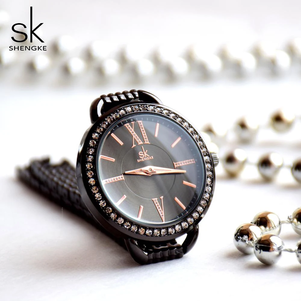 

Shengke Women Watches Luxury Stainless Steel Quartz Clock SK Women's Watch For Reloj Mujer Ladies Wrist Watch Relogio feminino