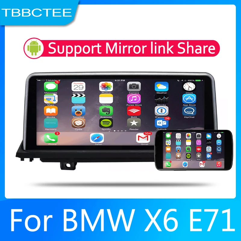 Clearance 2din Car multimedia Android Autoradio Car Radio GPS player For BMW X6 E71 2011-2013 Bluetooth WiFi Mirror link Navi 3