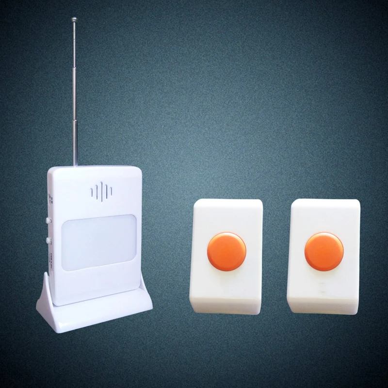

Wireless Remote Control Doorbell Dog Bark Multi-function Pager For Rhe Elderly Disabled 35 Chord Music