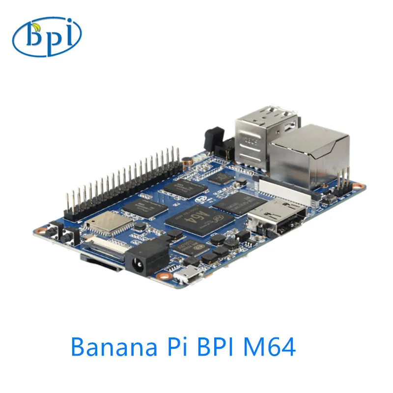 Billig 64 bit Quad core mini single board computer BPI M64 Banana Pi Bord