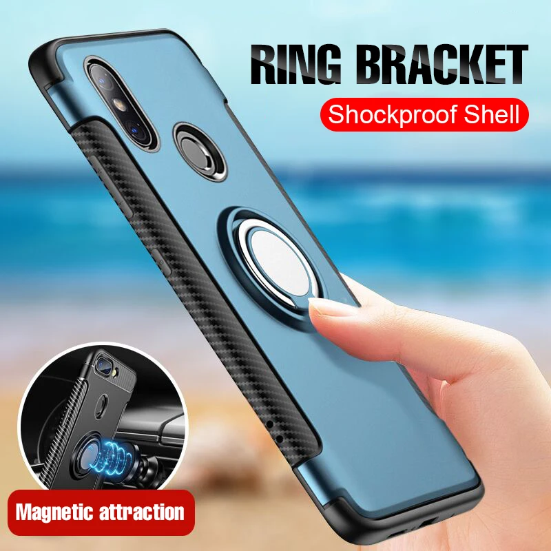 

Luxury Soft Shockproof Case For Xiaomi Redmi 4X Note 4x 5a 5 Plus Phone Case Cover For Xiaomi Redmi 6A 6 Pro A2 Lite Ring Case