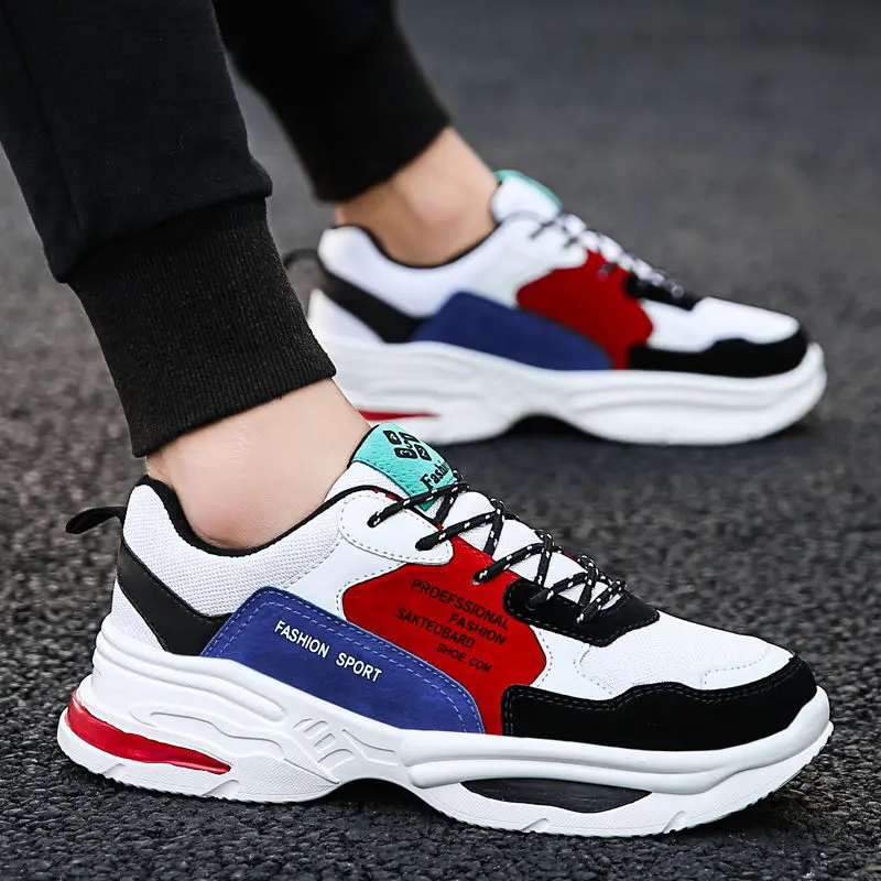 

New Fashion Sneaker Boy Shoe Student Han Version High School Running Shoes Ins Super Hot Dad Shoes
