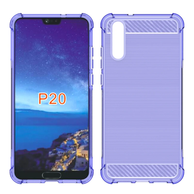 Брендовый противоударный умный Мягкий чехол из ТПУ для Huawei P20 аксессуары корпуса