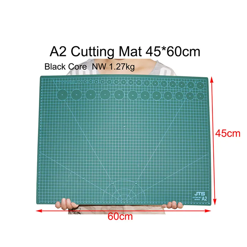 1 шт. коврик для резки рисунок линейка коврик A2 45*60 см или A3 30*45 см или A4 22*30 см офисные и школьные принадлежности - Цвет: A2 black core