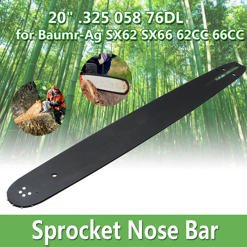 

20'' Bar Sprocket Nose for Baumr-Ag SX62 SX66 62CC 66CC Chainsaw 325 058 76DL