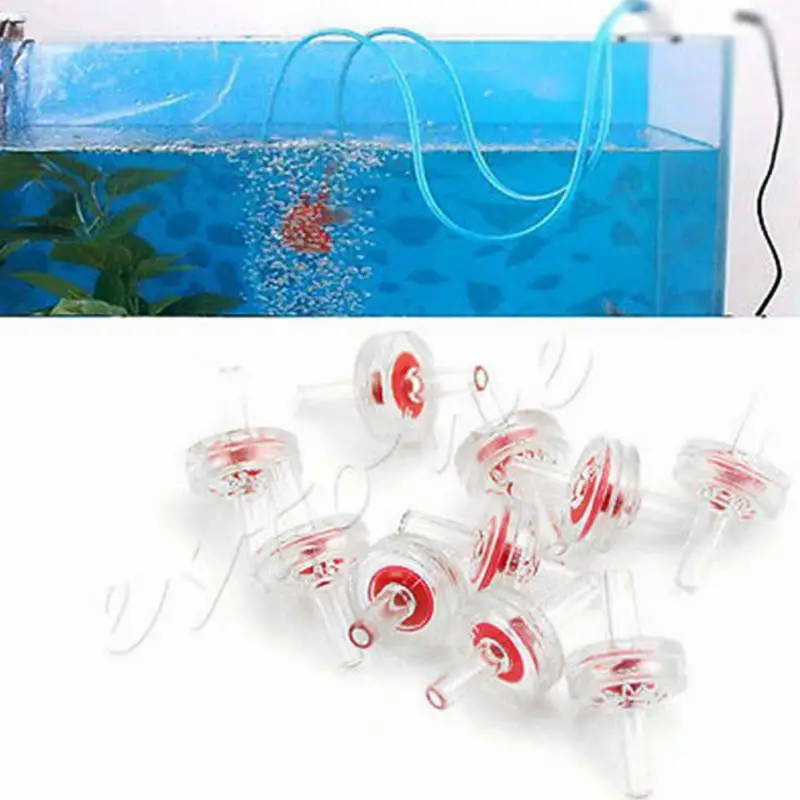 

10pcs Aquarium Fish Tank Co2 Water Air Line Pump replace parts 5MM One Way Non-Return Check Valve for 3.5-4mm inner pipe