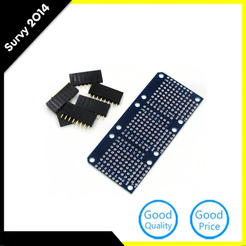 

10 Pcs Triple Shield For WeMos D1 Mini Dua Sided Perf Board For Arduino Compatible