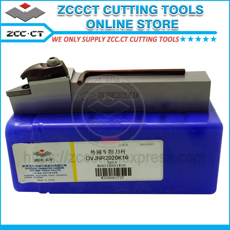

ZCC turning tool holder DVJNR2020K16 20*20 tools applicable insert VNMG16