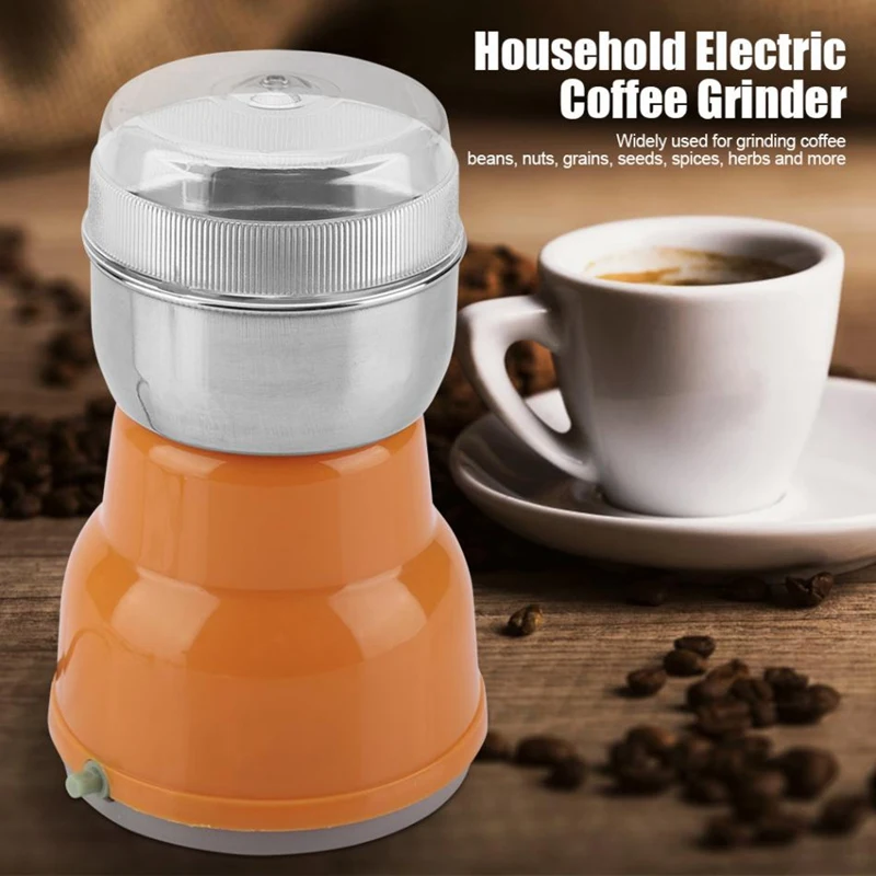Günstige Elektrische Edelstahl Kaffee Bean Grinder Hause Schleifen Fräsen Maschine Kaffee Zubehör Eu Stecker