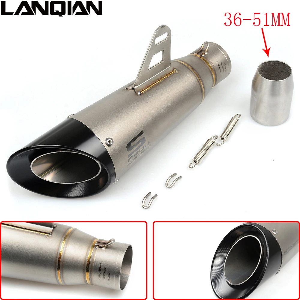 

Universal Laser 51MM Motorcycle SC Exhaust Pipe Escape Carbon Fiber Muffler Pipe For HONDA CBR600RR CBR1000RR CB500F Hornet 600