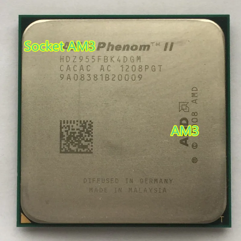 

AMD Phenom II X4 955 125W HDZ955FBK4DGM AMD 955 X955 Quad-Core AM3 938 CPU 100% working properly Desktop Processor