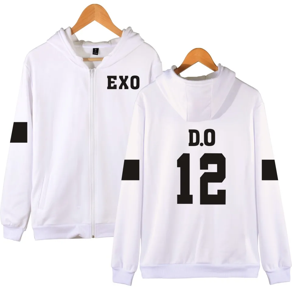 LUCKYFRIDAYF Kpop EXO толстовка с капюшоном Женская Корейская популярная хип-хоп зимняя куртка Модные женские толстовки свитшоты повседневная одежда