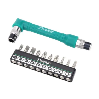 

Precision Screwdriver Set 10 in1 L-shaped Angle Head Twin Wrench Driver Set Torx Screwdriver Set with Flat Bits Socket