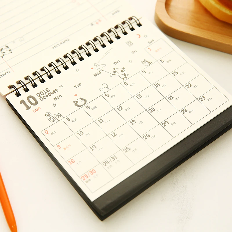 2016 South Korea Small Desk Calendar Calendar Notepad Diy Calendar