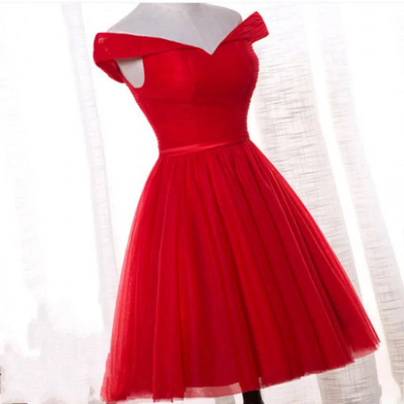 off shoulder party frock designs